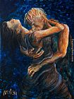 kiss painting of lovers by Unknown Artist